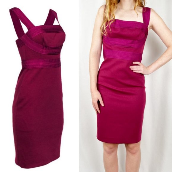 Robert Rodriguez Sheath Cocktail Midi Dress Sleeveless Pencil Wedding Guest - 6 - Picture 7 of 7